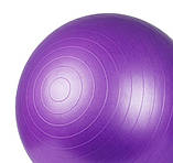 М'яч для фітнесу (фітбол) Power System PS-4013 Ø75 cm PRO Gymball Purple, фото 11