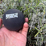Масажний силіконовий м'яч PowerPlay PP-4354 Silicone Lacrosse Ball (6.3см.) Чорний, фото 6