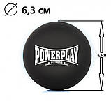 Масажний силіконовий м'яч PowerPlay PP-4354 Silicone Lacrosse Ball (6.3см.) Чорний, фото 11