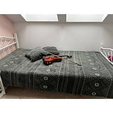 Новорічний плед 160х200 см + 2 наволочки сірий Ruhhy 22598 Польща, фото 6