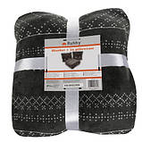 Новорічний плед 160х200 см + 2 наволочки сірий Ruhhy 22598 Польща, фото 8