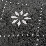 Новорічний плед 160х200 см + 2 наволочки сірий Ruhhy 22598 Польща, фото 3