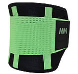 Пояс компресійний MadMax MFA-277 Slimming belt Black/neon green L, фото 4
