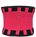 Пояс компресійний MadMax MFA-277 Slimming belt Black/rubine red L, фото 6