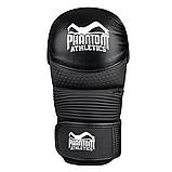 Рукавиці для ММА Phantom RIOT Pro Black L/XL (капа в подарунок), фото 5