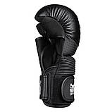 Рукавиці для ММА Phantom RIOT Pro Black L/XL (капа в подарунок), фото 7