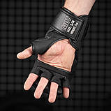 Рукавиці для ММА Phantom RIOT Pro Black L/XL (капа в подарунок), фото 9