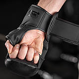 Рукавиці для ММА Phantom RIOT Pro Black L/XL (капа в подарунок), фото 10