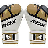 Боксерські рукавиці RDX F7 Ego Golden 14 унцій (капа в комплекті), фото 3