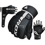 Рукавиці для ММА RDX F6 KARA Matte White M (капа у комплекті), фото 8