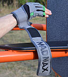 Рукавички для фітнесу MadMax MFG-860 Wild Grey/Green M, фото 10
