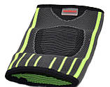 Компресійний налокітник MadMax MFA-283 3D Compressive elbow support Dark grey/Neon green (1шт.) M, фото 9