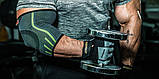 Компресійний налокітник MadMax MFA-283 3D Compressive elbow support Dark grey/Neon green (1шт.) M, фото 11