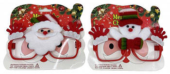 Окуляри новорічні "Дід Мороз, Сніговик-рукавички" 2 види 24128-2 G-Rich