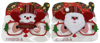 Окуляри новорічні "Дід Мороз, Сніговик-Ялинка" 24128-3 G-Rich