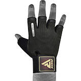 Рукавички для фітнесу RDX T2 Half Brown M, фото 3