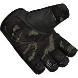 Рукавички для фітнесу RDX T2 Half Brown M, фото 5