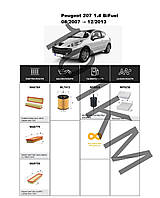 Комплект фільтрів Peugeot 207 1.4 BiFuel (2007-2013) WIX