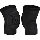 Наколінники спортивні RDX Hosiery Knee Foam K5 Black/Black L (пара), фото 3