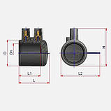 Заглушка для ПЕ труб SDR-11, 25 мм, 16 атмосфер, терморезисторна електрозварна (вода/газ) ELOFIT (Італія), фото 2