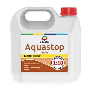 Ґрунт-концентрат ESKARO Aquastop Facade з гідрофобізувальним ефектом (1:10), 3 л