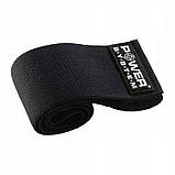 Тканева гумка для фітнесу та спорту Power System PS-4091 Booty Band LVL 1 Black/Pink (d_64 см. 18-23кг.), фото 4