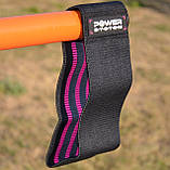 Тканева гумка для фітнесу та спорту Power System PS-4091 Booty Band LVL 1 Black/Pink (d_64 см. 18-23кг.), фото 6