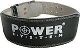 Пояс для важкої атлетики Power System PS-3250 Power Basic шкіряний Black M, фото 3