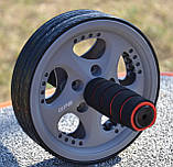 Колесо для преса Power System PS-4042 Dual-Core Ab Wheel Grey/Black, фото 5