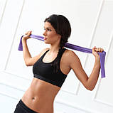Стрічка-еспандер для спорту та реабілітації Power System PS-4007 Resistance Band Set 3шт., фото 8