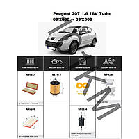 Комплект фільтрів Peugeot 207 1.6 16V Turbo (2006-2009) WIX