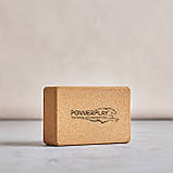 Блок для йоги PowerPlay PP_4006 з пробкового дерева Cork Yoga Block (1шт.), фото 4