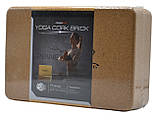 Блок для йоги PowerPlay PP_4006 з пробкового дерева Cork Yoga Block (1шт.), фото 10