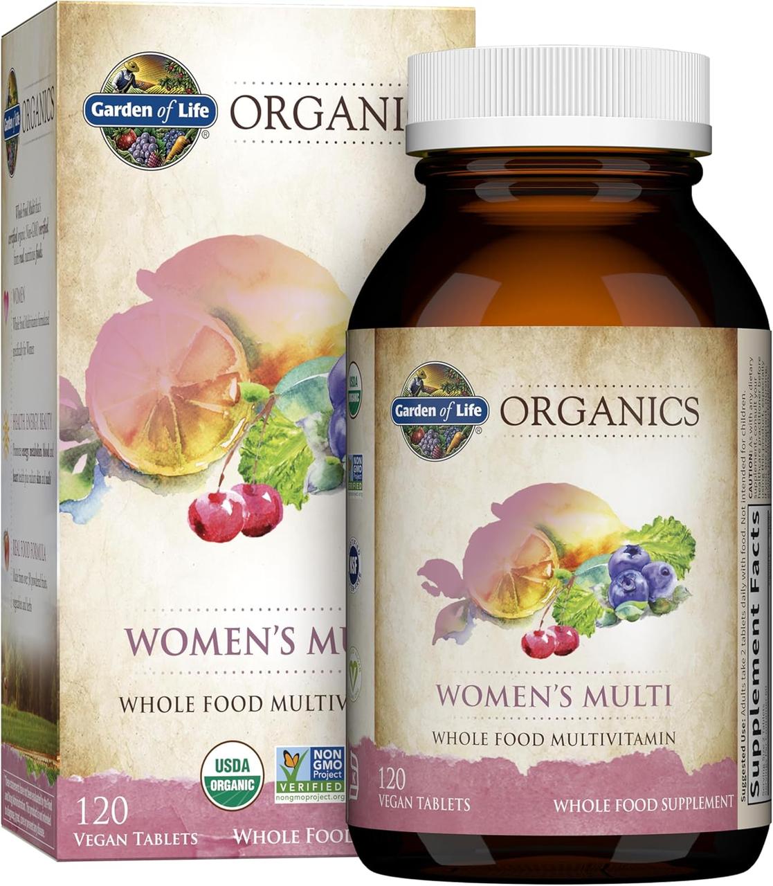 Garden of Life mykind Organics Women's Multi 120 Tablets