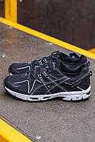 Зимові Чоловічі Кросівки Asics Gel-Kahana 8 Gore-Tex Black White / Асікс Гел-Кахана 8 Гор Текс Чорні з Білим, фото 4