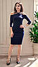 Жіноче плаття з трикотажу Polit 8415 синій 36, фото 2