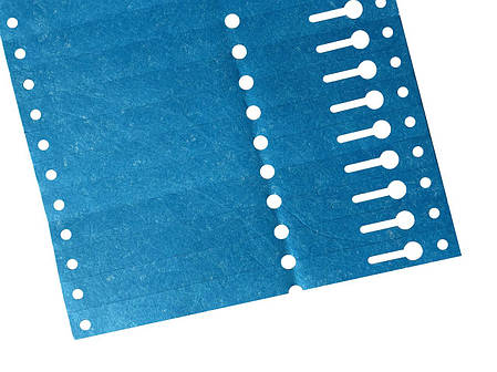 Бирка петелька для маркування рослин блакитна Tyvek 1.275х22 см (1000 шт), фото 2