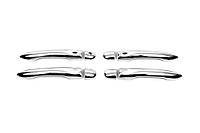 Хромированные Накладки на Ручки (4 шт., Нержавейка) для Renault Captur 2013-2019 гг