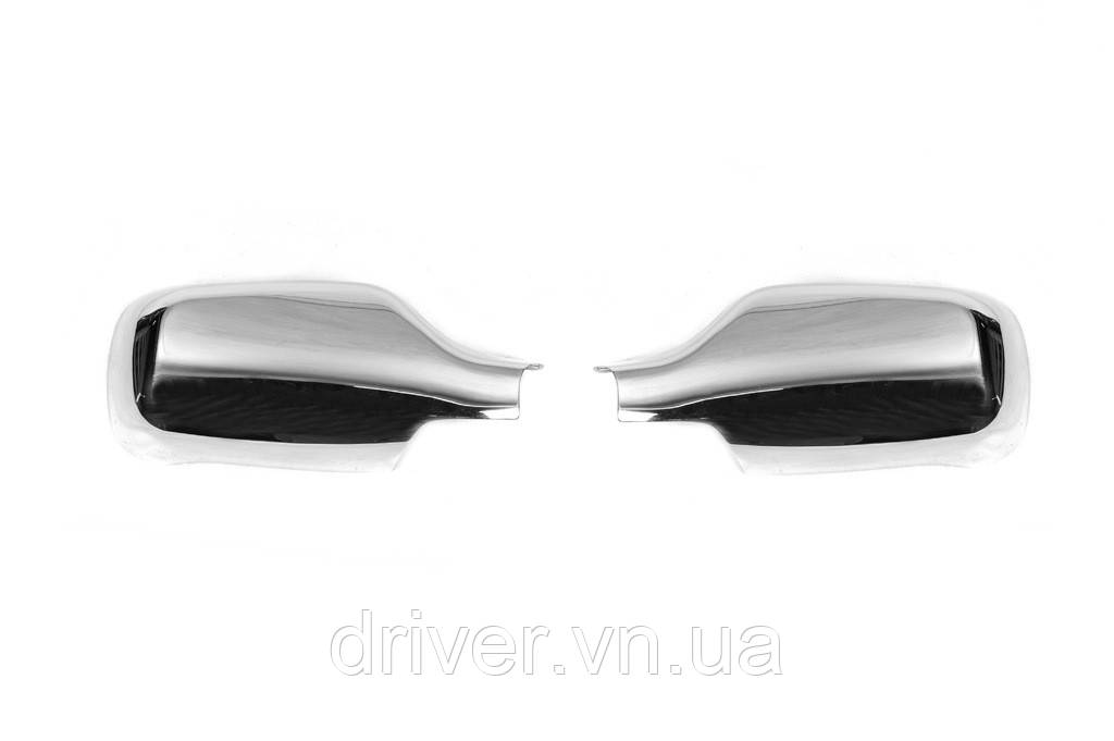 Накладки на зеркала (2 шт, нерж) для Renault Clio III 2005-2012 гг