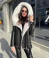 Дублянка зимова авіатор із капюшоном. Є розміри.