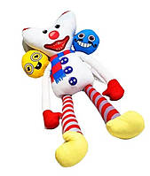 Новорічний Хагі Вагі Huggy Wuggy клоун Біла м'яка лялька poppy playtime, подарунок для дітей