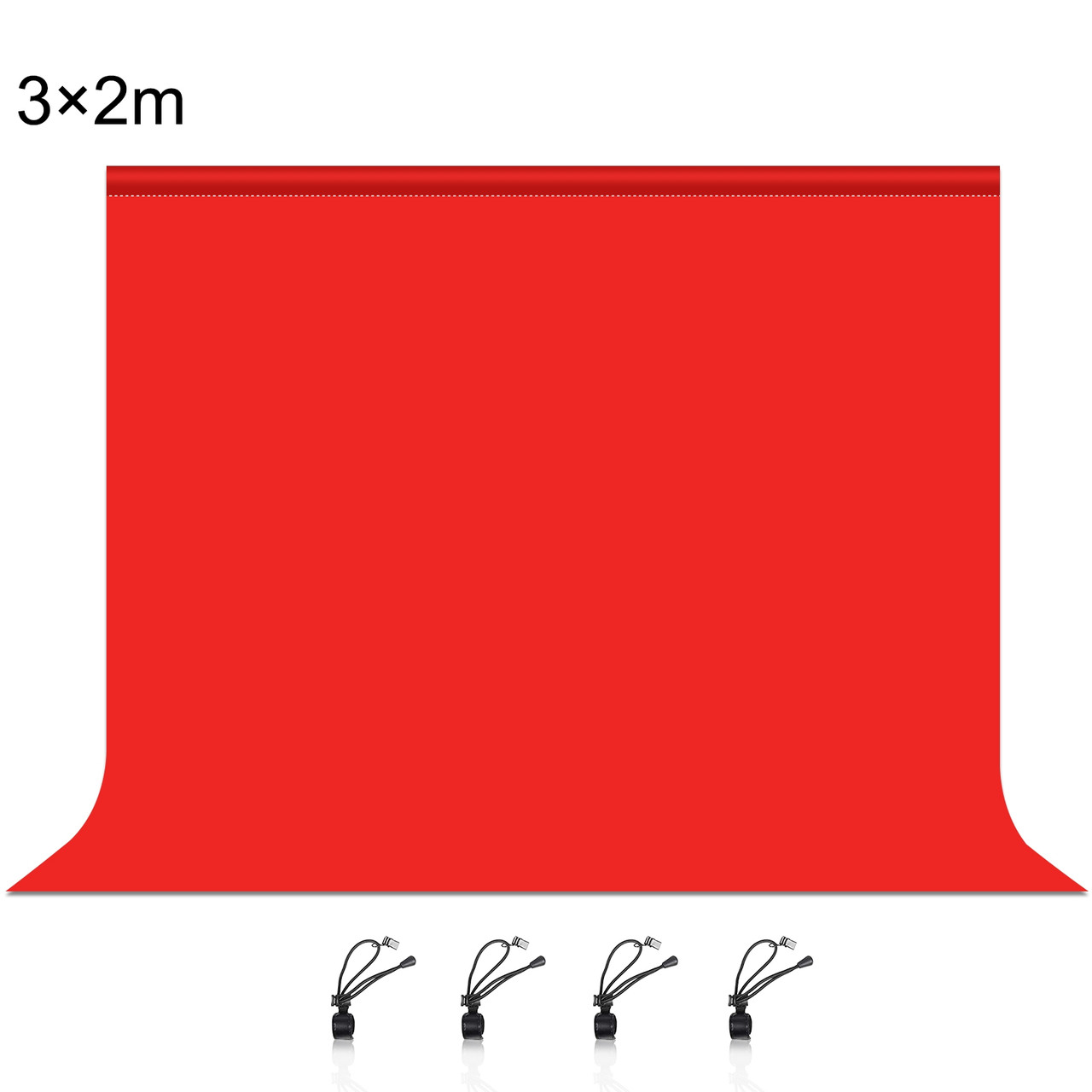 Тло тканинне червоне 3 x 2 м 120 г/кв Puluz PU5214R