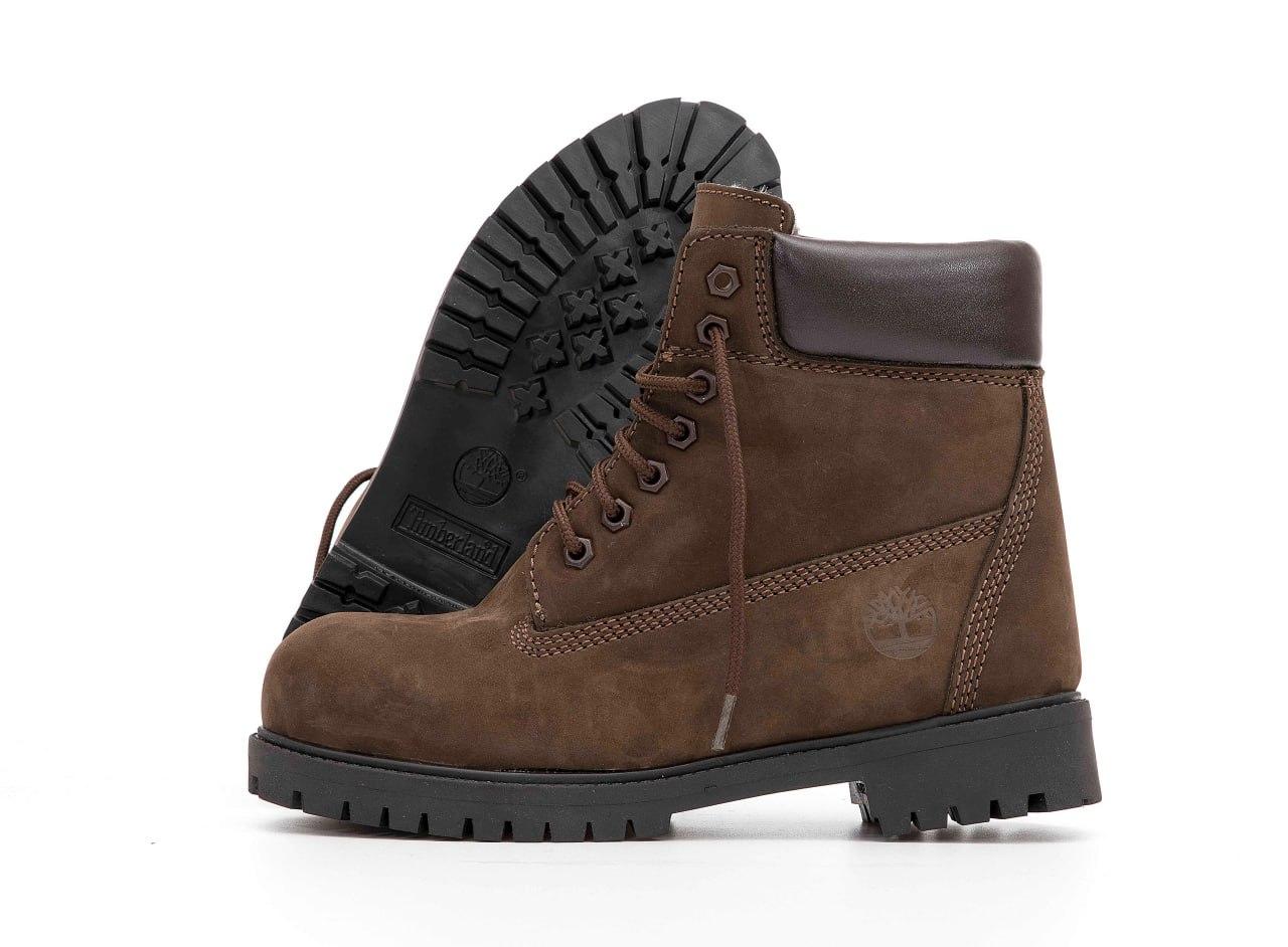 Черевики Timberland 6 inch Premium Brown ВзуттяТімберленд зимові коричневі чоловічі жіночі