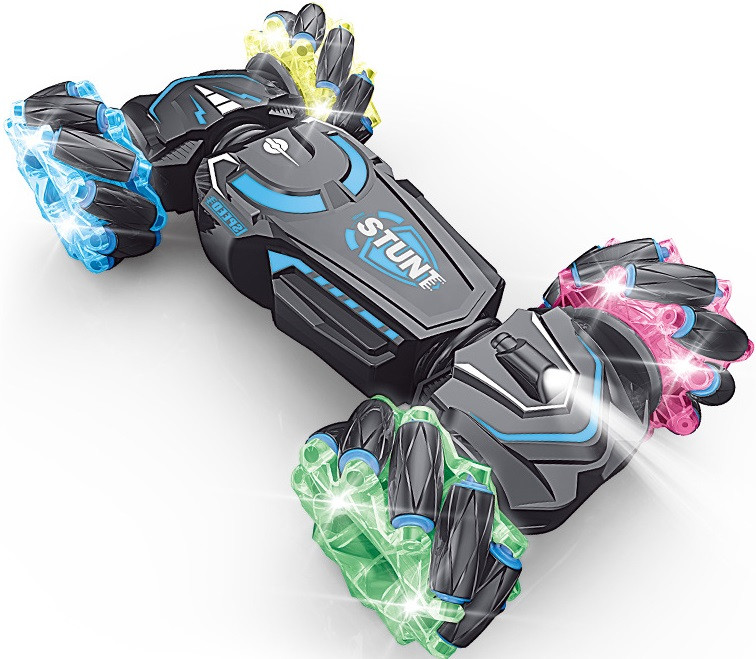 Машинка-перевертень Stunt Car H-6020 з підсвіткою, музикою та акумулятором 3.7V USB, фото 1