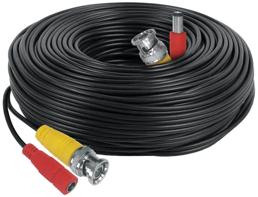 Кабель для камери спостереження 50m метрів для передачі сигналу та подачі живлення, фото 1