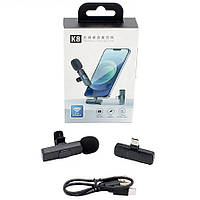 Петличний мікрофон K8 Type-C для смартфона чи планшета. Бездротовий мікрофон для блогерів, фото 9