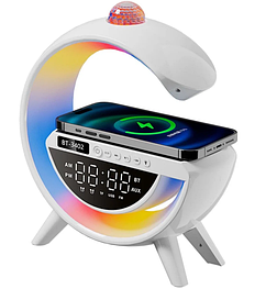 Настільна смарт лампа нічник BT3402 RGB G-Smart Light з бездротовою зарядкою та Bluetooth колонкою