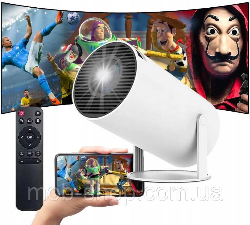 Мультимедійний LED-проєктор MAGCUBIC HY300 4k HD BT Wifi Android 11, фото 1