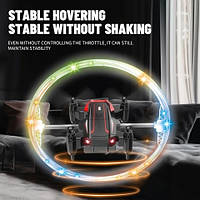 Дитячий квадрокоптер Plane Toys BK2 RGB з дистанційним керуванням дрон 3 рівнів швидкості, фото 5