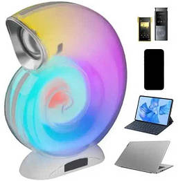 Настільна лампа черепашка Bluetooth колонка L-39 mini з RGB-підсвічуванням